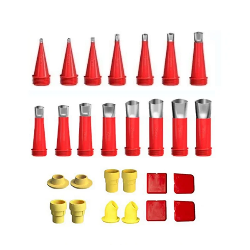 Integral Detachable Base Structure Rubber Nozzle Universal Integrated Rubber Nozzle Reusable Caulking Nozzle Applicator