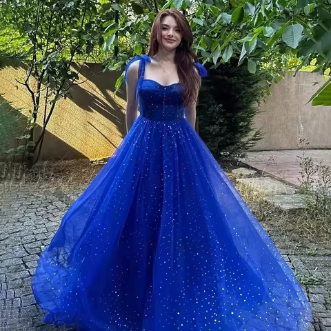 Elegant A-Line Long Evening Gowns Sweetheart Party Dress Elegant Prom Gowns Vestidos De Noche Formal Occasion Dress For Women 26