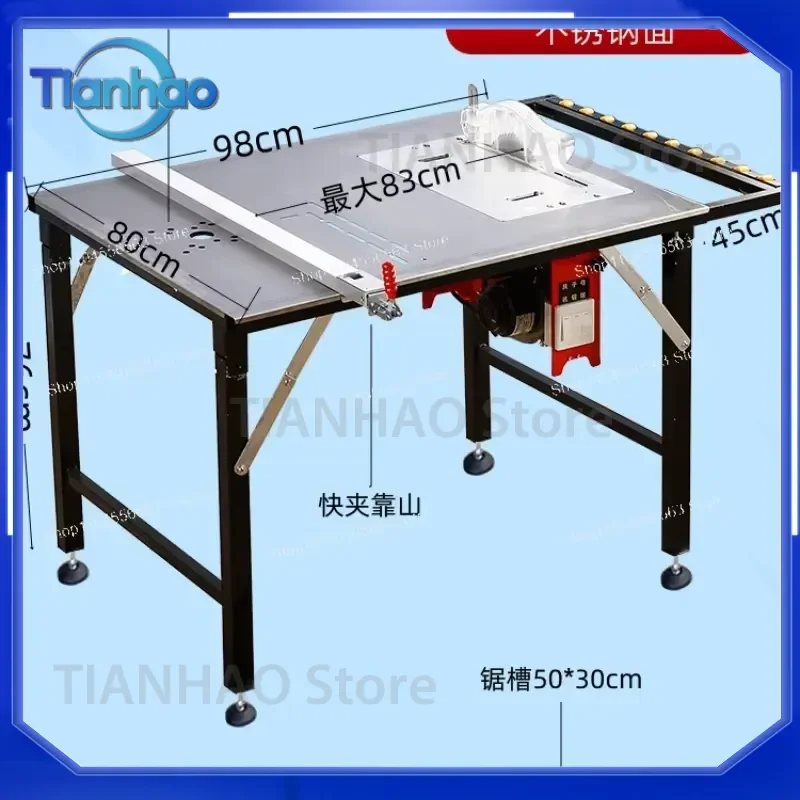 for Precision Sliding Table Saw Workbench with Folding Stand Multifunctional All in One Woodworking Tool Portable Router