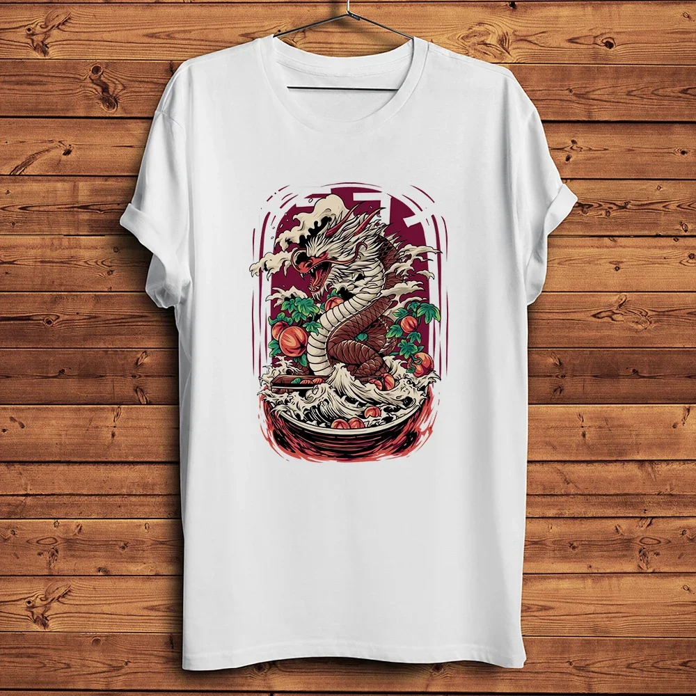 Great Wave Ramen Dragon Soba Kaiju Funny Anime TShirt,Short Sleeve Casual Tee,Unisex Manga T-Shirt,No-cracking Breathable Print