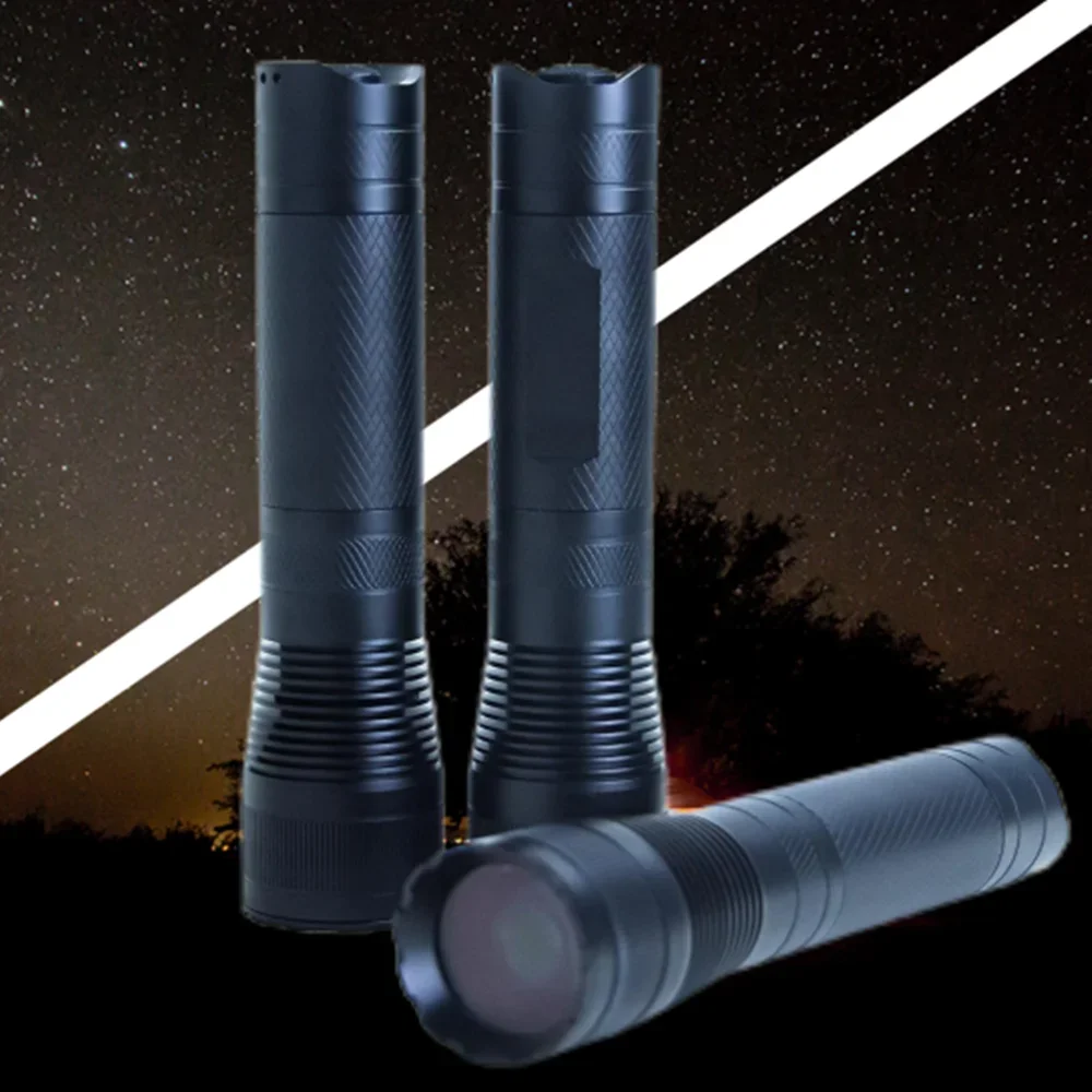

860 Lumen Long Range Tactical Torch Searchlight Camping 21700 USB C Rechargeable LEP White Laser Flashlight