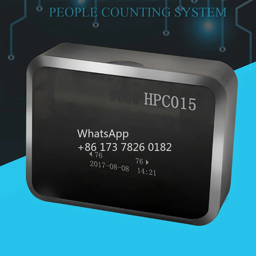 

IR Infrared Beam People Flow Counting System 1~10m Wide Detection Range Person Counting System LCD Display Passenger Counter