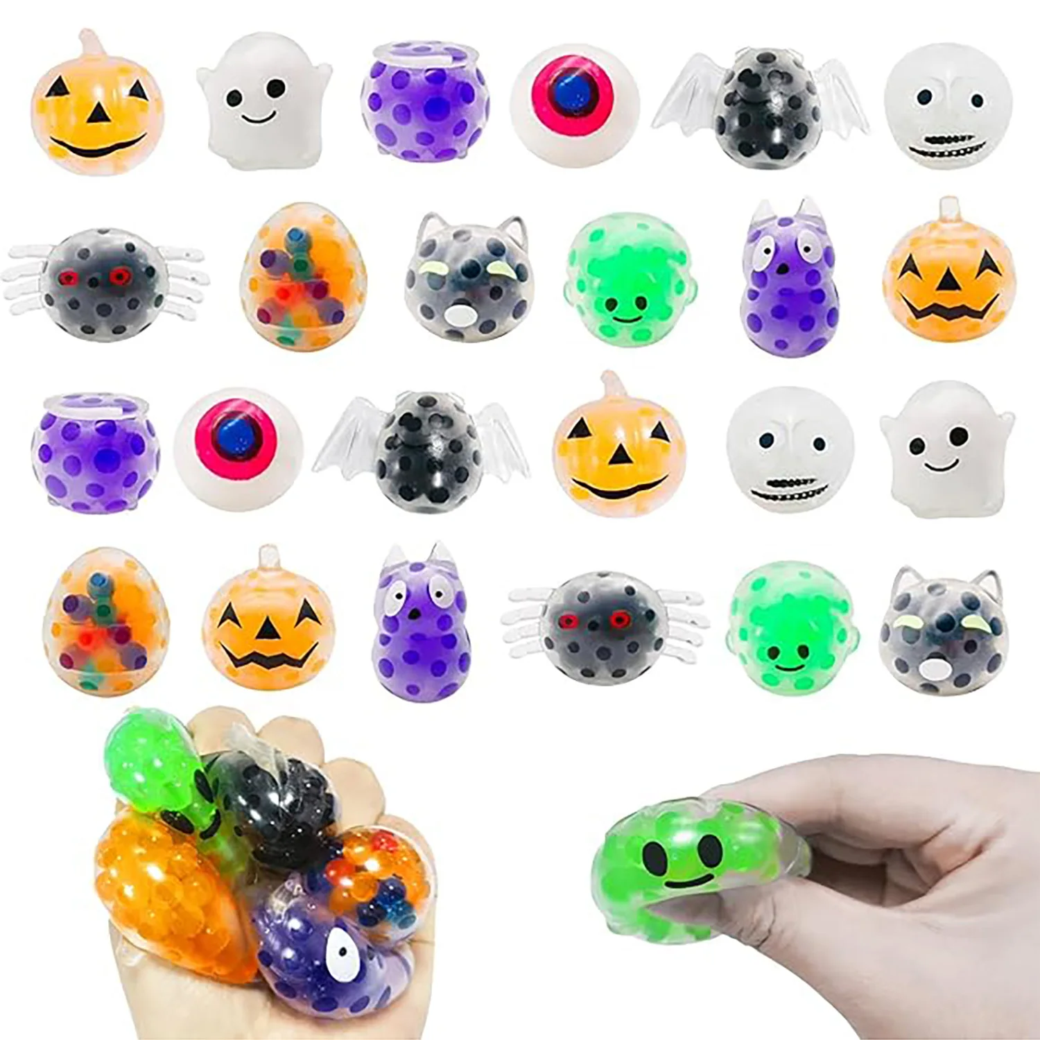 Halloween Wasser Perle Kneifen Musik Kreative Blase Perle Tragbare Finger Belüftung Stressabbau Spielzeug