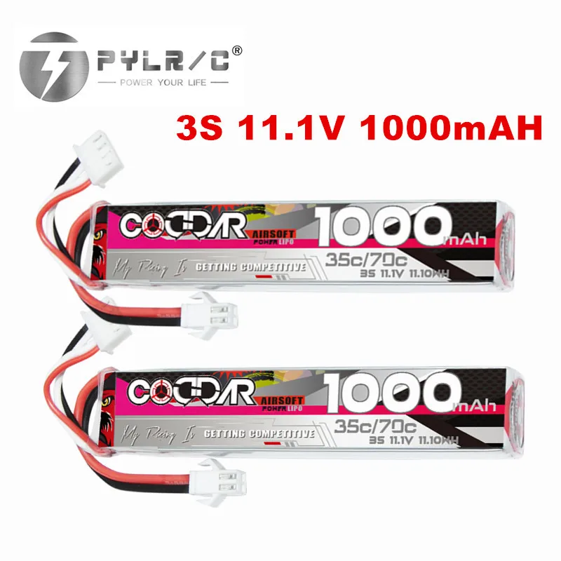 3S 35C 11.1V 1000mAh Water Gun Lipo Battery For Mini Air Gun  Pistol Electric With Toy Gun Accessories 1000mah 11.1V Battery