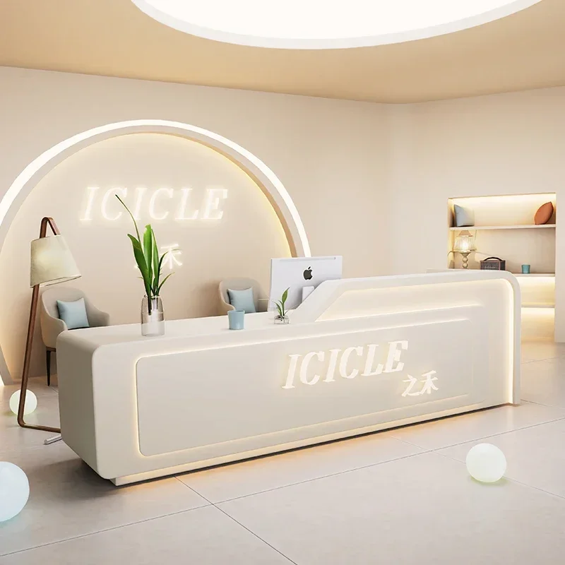 #European Reception Desk Cabinet Accessories Lectern Standing Reception Desk Banco Design Organizers Executive Home Furniture