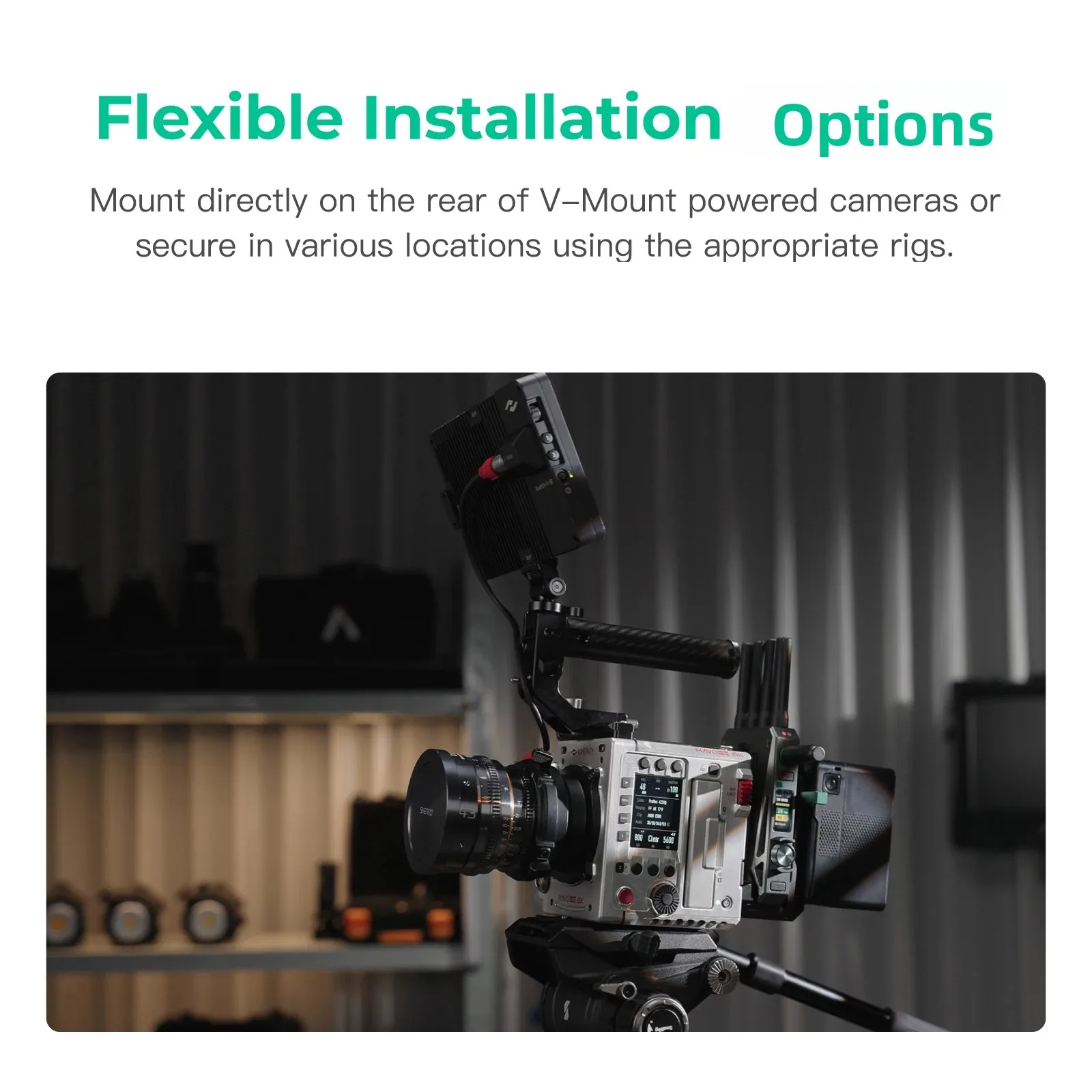 Adapter Accsoon V-Lock do baterii V-Lock do systemu transmisji wideo CineView Master 4K, CineView 2 SDI — zdjęcie 7