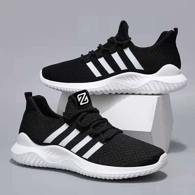 New 2025 Men's Sports Shoes Comfortable Casual Fashionable Breathable Low Top Flat Heel Lace-Up Running Shoes for Men