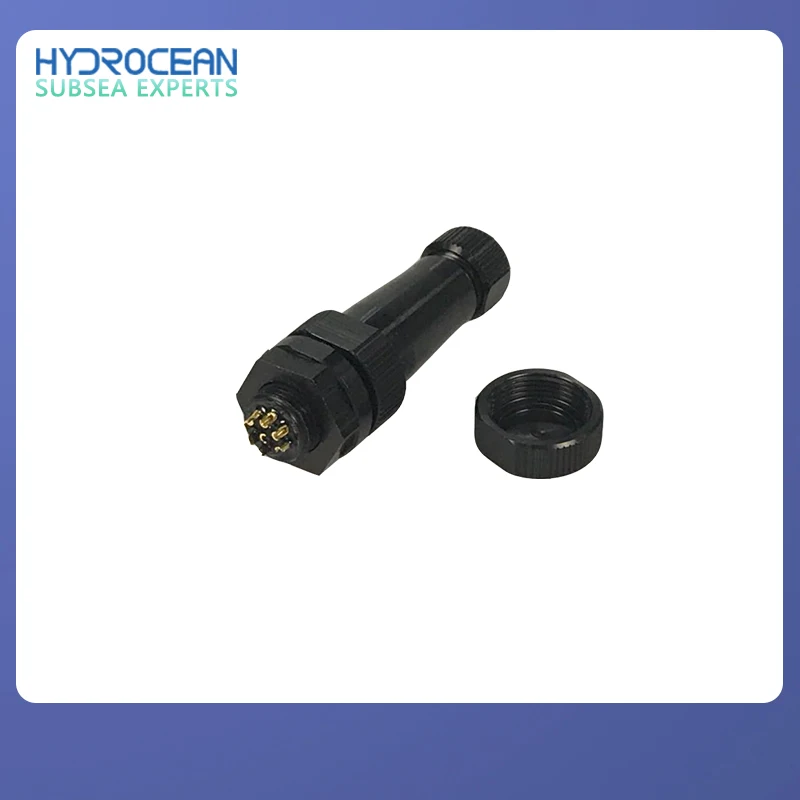 ROV underwater robot accessories 8-core waterproof aviation connector, deep-water connector, wire to wire aviation plug J05 J03