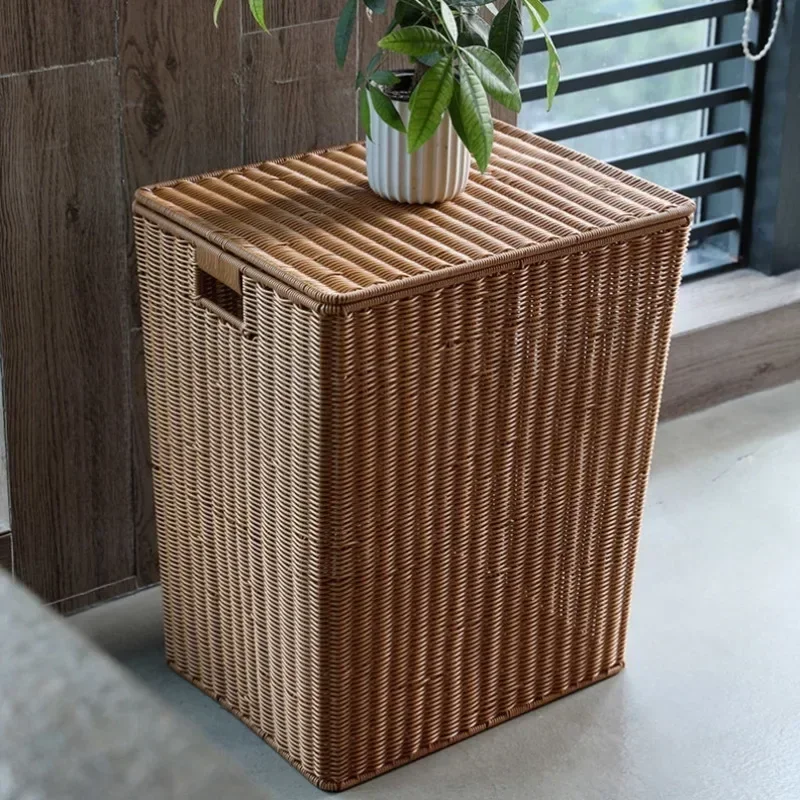 

Просторная корзина для грязного белья в скандинавском стиле, многофункциональный контейнер для хранения в спальне с крышкой, органайзер для игрушек в гостиной, стильная корзина для белья