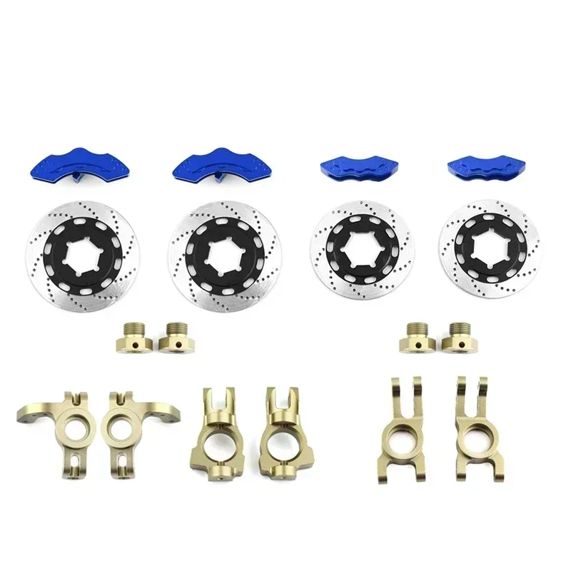1 Set Simulation Disc Brake Set Caliper for 1/7 KM Raytheon Rally Car C3 E8414 E8415 RC Car Upgrade Accessories