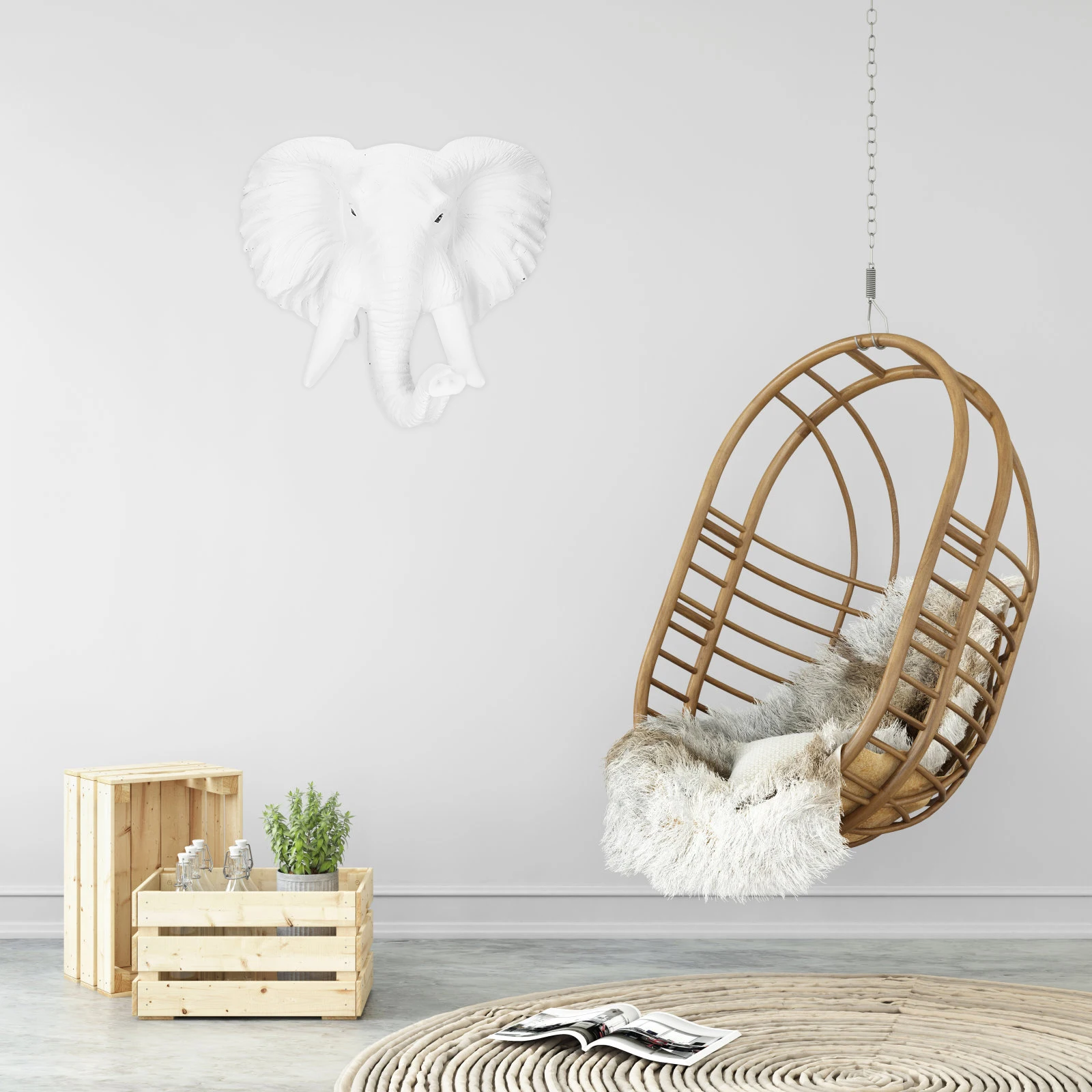 

Stunning Head Hanging Decor Resin Animal Head Ornament Bedroom Living Room Decoration African Wall Art Craft Home