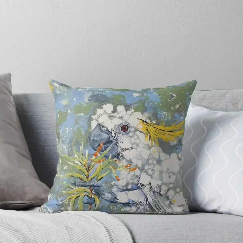 Sulphur Secateur Sulphur-Crested Cockatoo Throw Pillow Pillow Cover Decorative Cushion Cover pillow