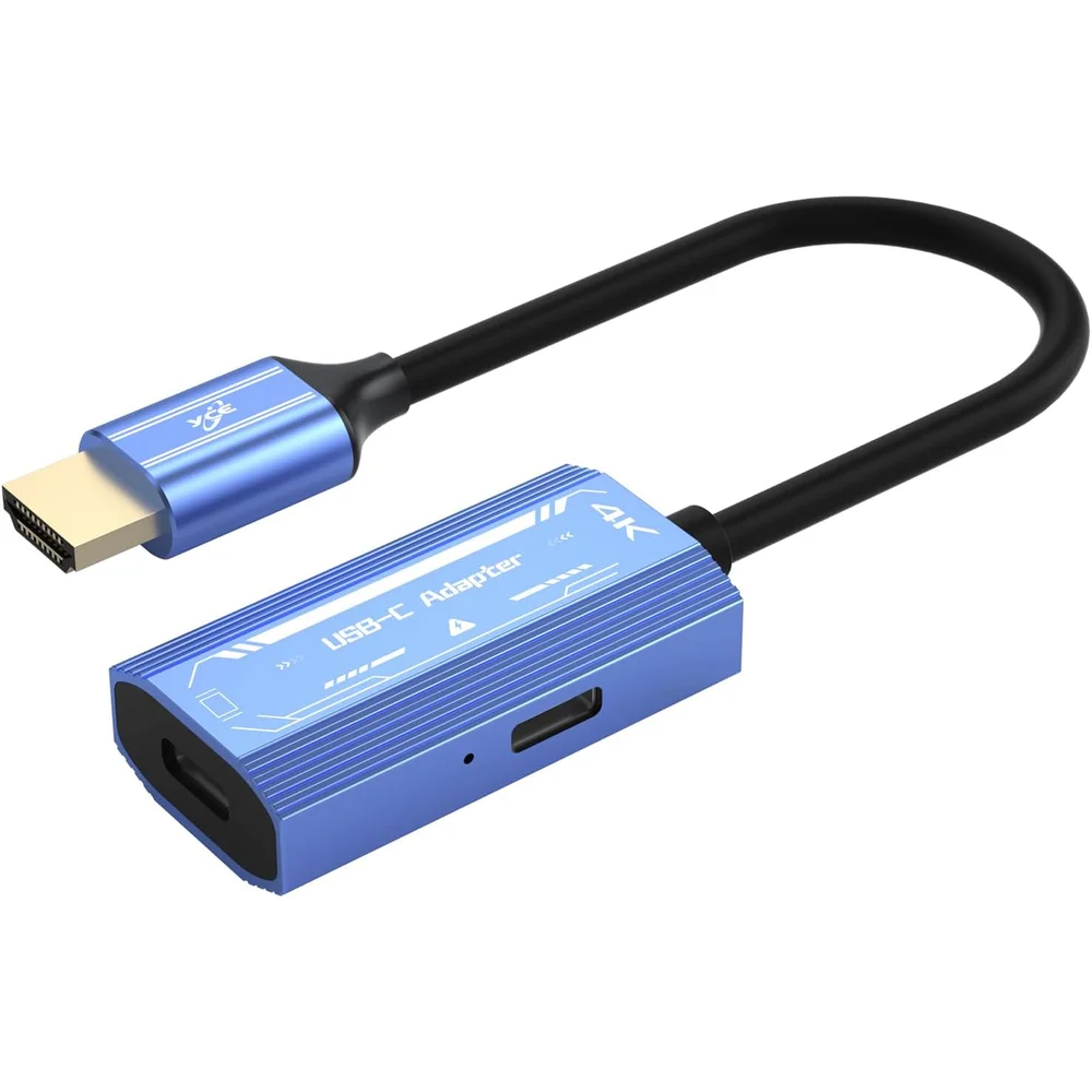 HDMI-compatible (Source) to USB C 4K@60Hz Video Adapter  for PC Laptop to Xreal Air,Rokid,VITURE,RayNeo AR/VR Smart Glasses