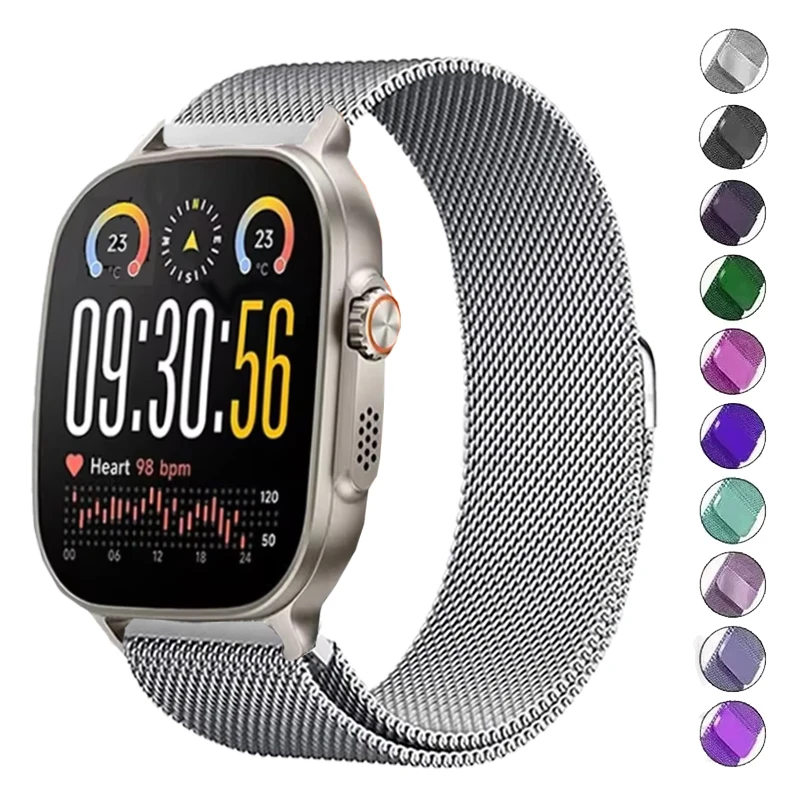 22mm Magnetic Milanese Strap For Realme Watch 5 Stainless Steel Band For Realme Watch S2/Realme 3 3 Pro/S SPro/2 2Pro Bracelet