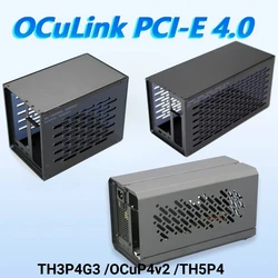 New OCuLink Thunderbolt-3 4 USB4 External Graphics Card GPU Dock PCI-E 4.0 TH3P4G3 OCuP4v2 Metal Frame Case SFX27CM ATX37CM Case