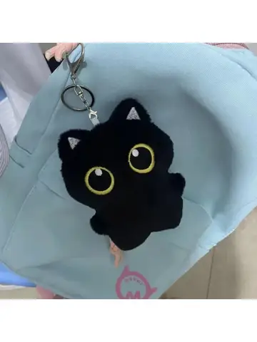 Cute Black Cat Plush Toy Shadow Doll Soft Cushion For Kids Room Decor Cat Lovers Gift
