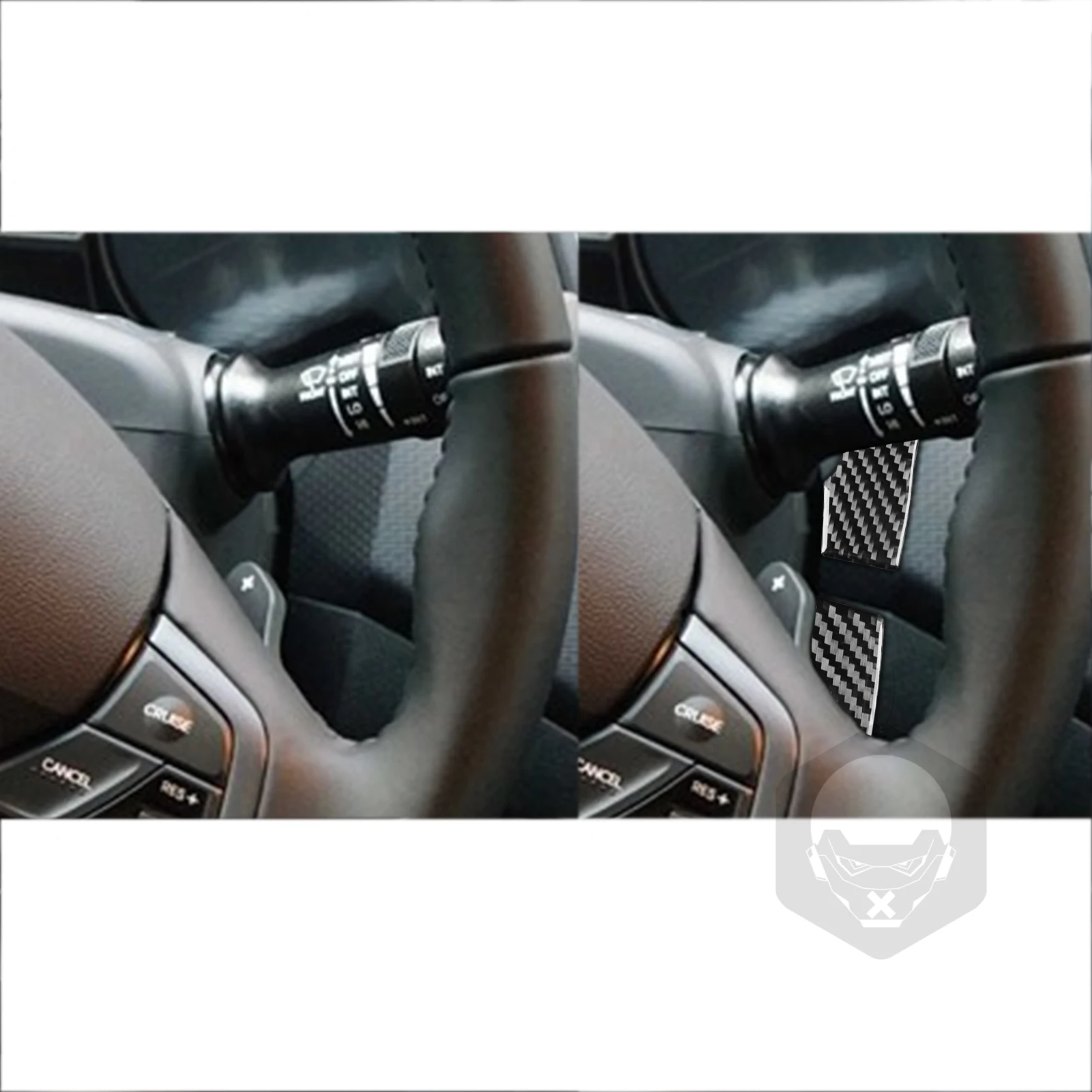 For Hyundai Veloster 2012-2017 Real Carbon Fiber Speedometer Side Panel 3PCS Car Kit Trim Cover Decal Styling Upgrade Sticker