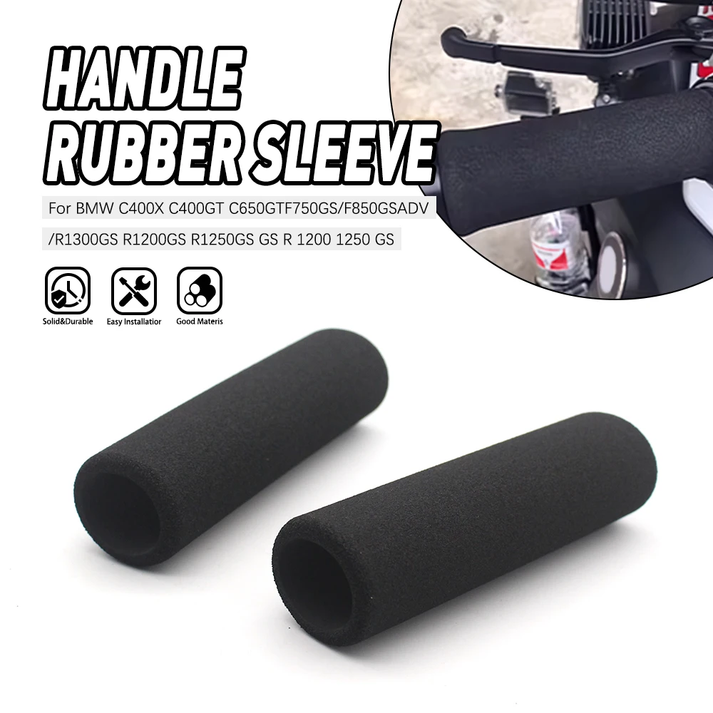

Motorcycle Anti Vibration Handle Cover Bar Foam Comfort Slip Over Grips Universal Heat Shrinkable Grip handlebar Cover Sleeve