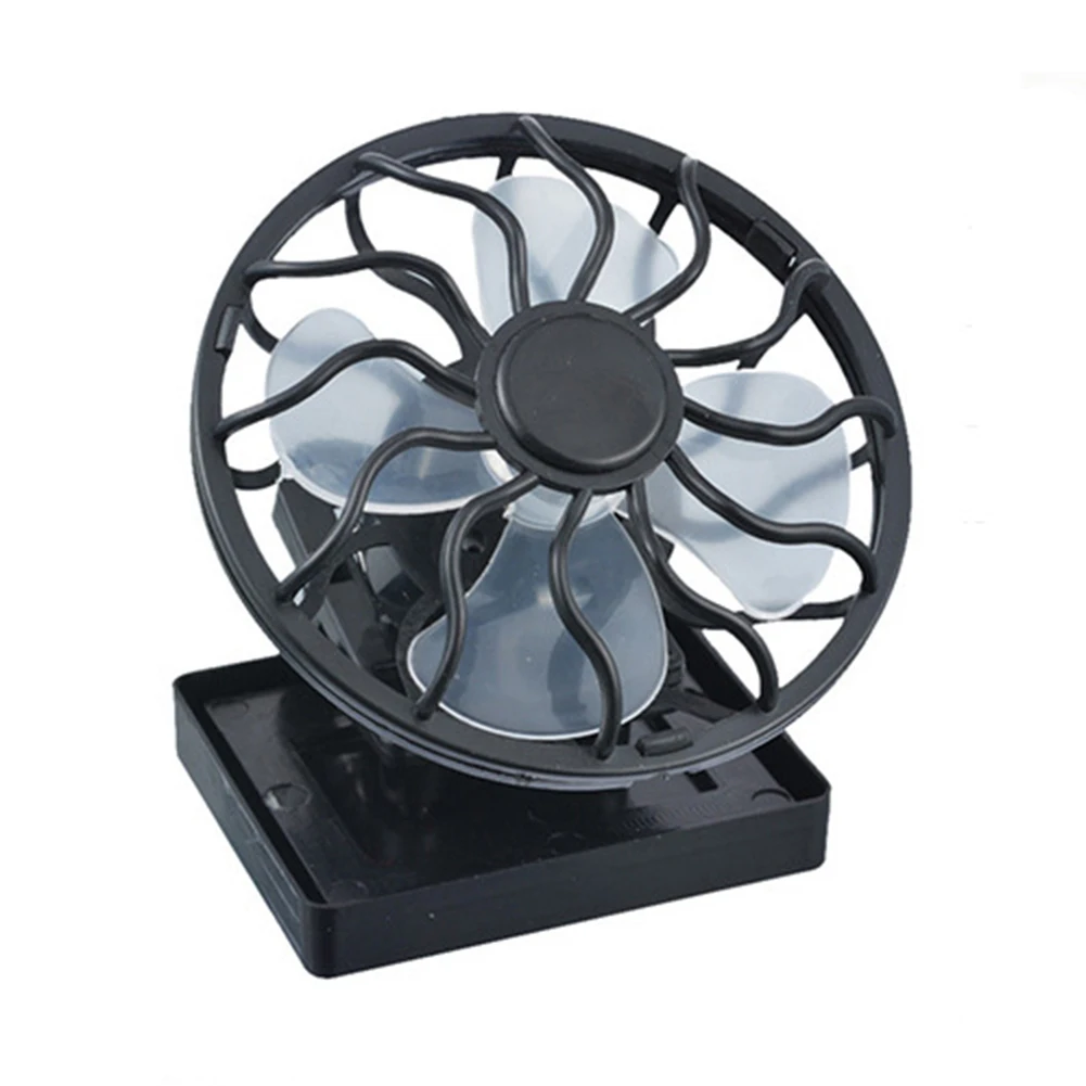 Portable Solar Mini Fan Air Conditioner Desktop Collar Clamp ABS Material Energy Power Fans Solar Fan for Summer Traveling