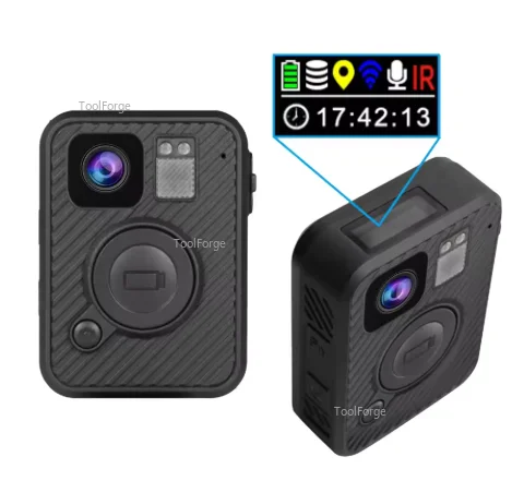 Mini Portable 1512P HD Body Camera with Wireless Network and Global Positioning System 0.96inch Screen IP68 Waterproof, 1512P