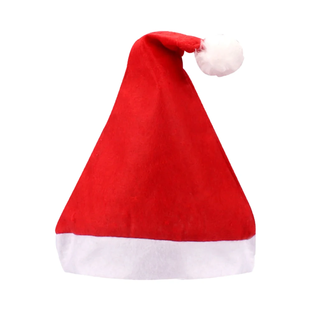 Santa Hats for Adults Christmas Hat Winter Plush Hat Unisex Comfort Christmas Hats Costume Supplies