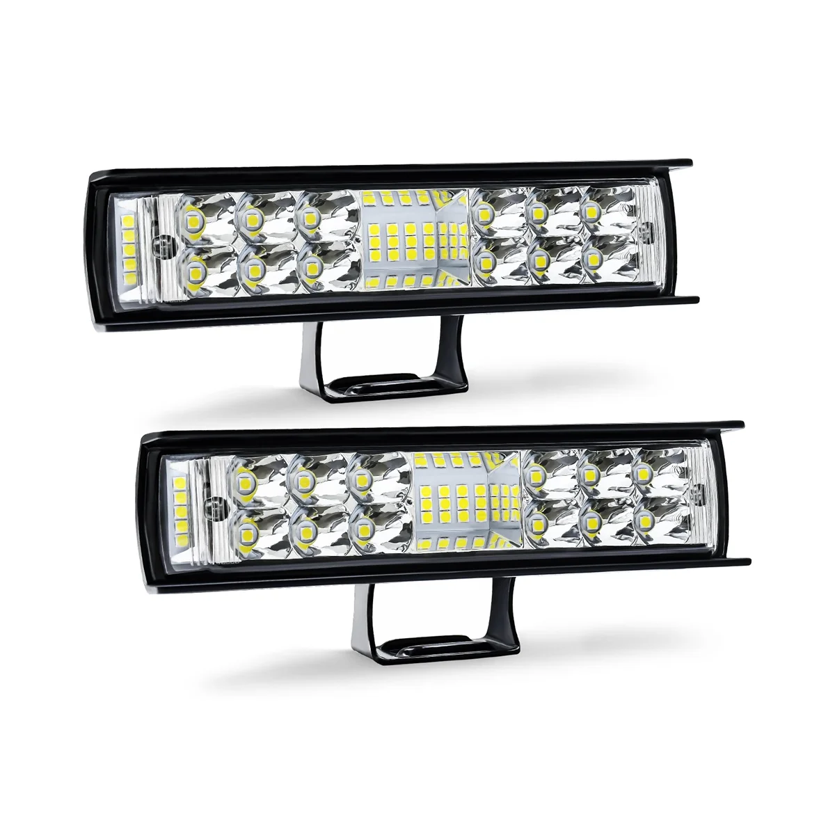 LED Light Bar 6 Inch 60W 6000LM LED Pods Flood Spot Beam Combo Off Road Driving Fog Light for Truck ATV Boat - 2PCS