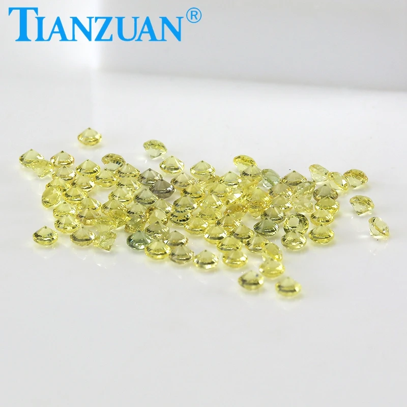 

0.8-3mm Small Brilliant Cut Natural Sapphire Beads Light Yellow Color Loose Round Beads For DIY Jewelry Making Loose Gem Stone