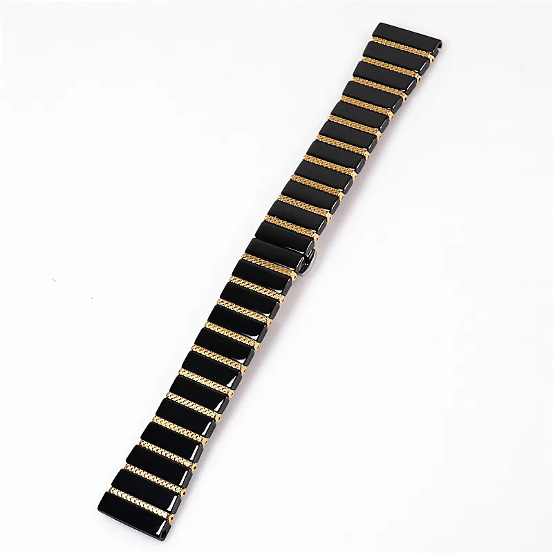 Ceramic and Steel Strap for Samsung Smartwatch Galaxy 5 40mm 44mm 5 pro 45mm Classic 42mm 46mm Samsung Watch 3 4 5 Series Luxury