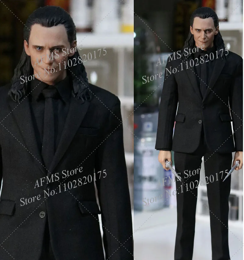 EL1EV1E 1/6 مقياس تحصيل الشكل لوكي إله الخداع وسيم توم هيدلستون مجموعة كاملة 12 بوصة الرجال الجندي عمل الشكل