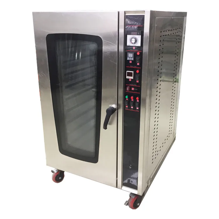 Commercial Electric Convection Oven for Home and Restaurant Use Digital Features 8-5-12 Tray Sizes for Baking Bread and Pizza