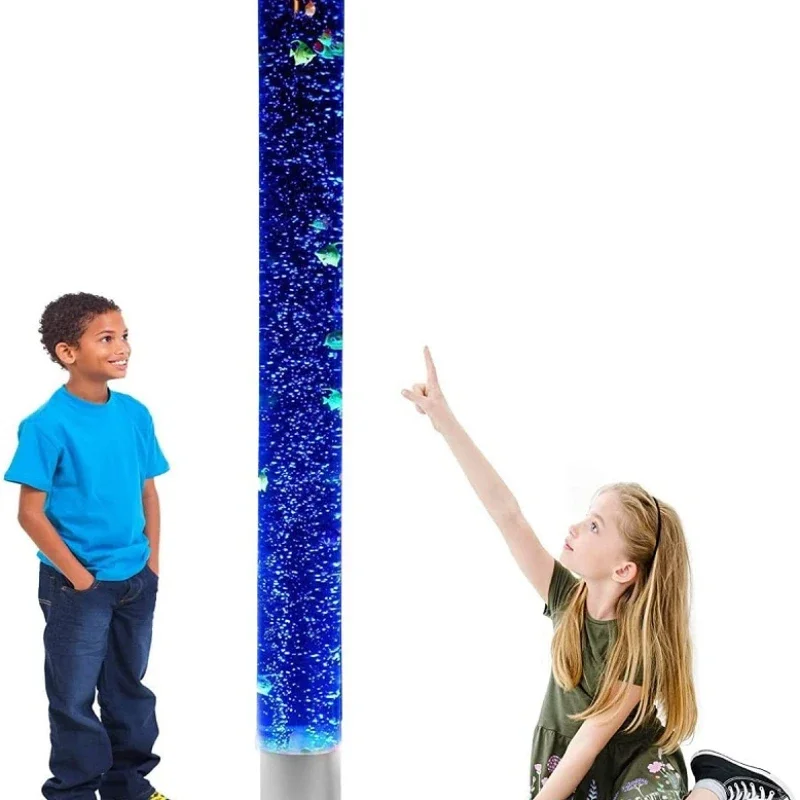 For Sensory Bubble Tube 6 Foot Fish Tank Color Changing Floor Lamp APP Controlled Mounted Brackets Included