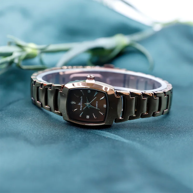 Женские квадратные часы, роскошные водонепроницаемые ремешки из нержавеющей стали, элегантные женские модные маленькие наручные часы
