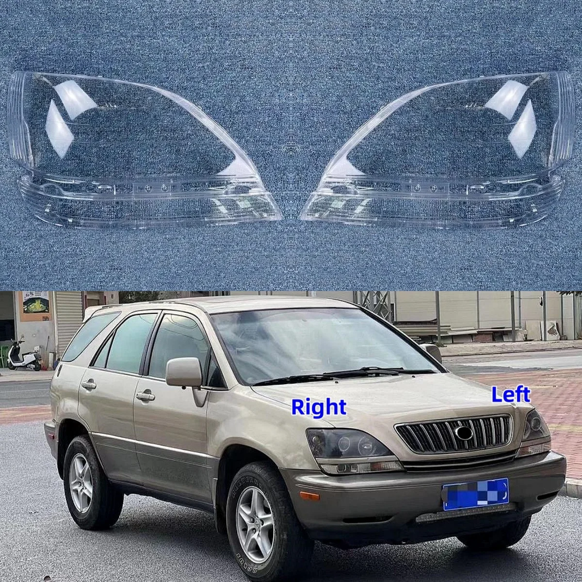 

Для Lexus RX RX300 1998 1999 2000 2001 2002, автомобильные аксессуары, прозрачный материал ПК, фонари, линзы