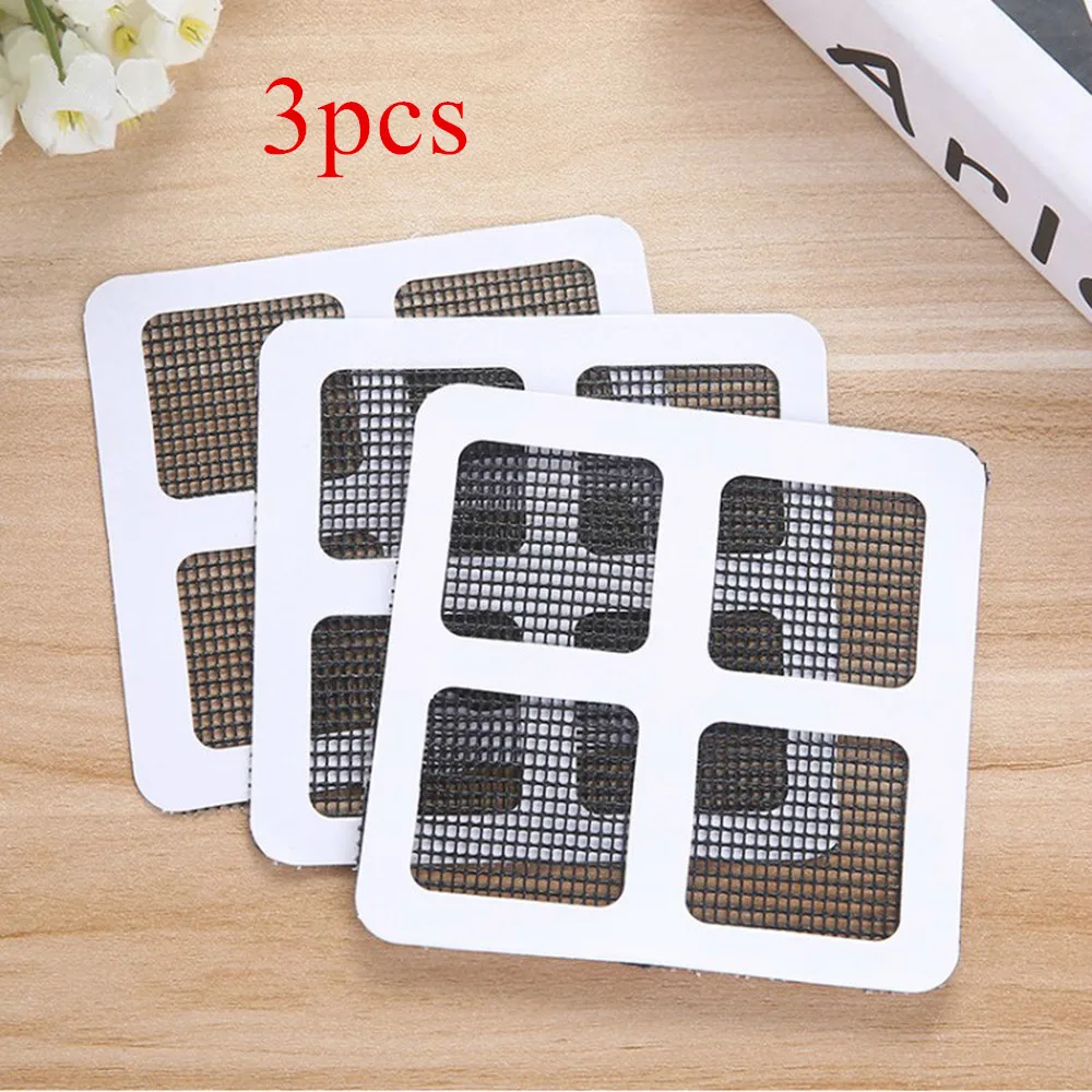 3PCS Fix Net Window Home Adhesive Anti Mosquito Fly Bug Insect Repair Screen Wall Patch Stickers Mesh Window door Screen