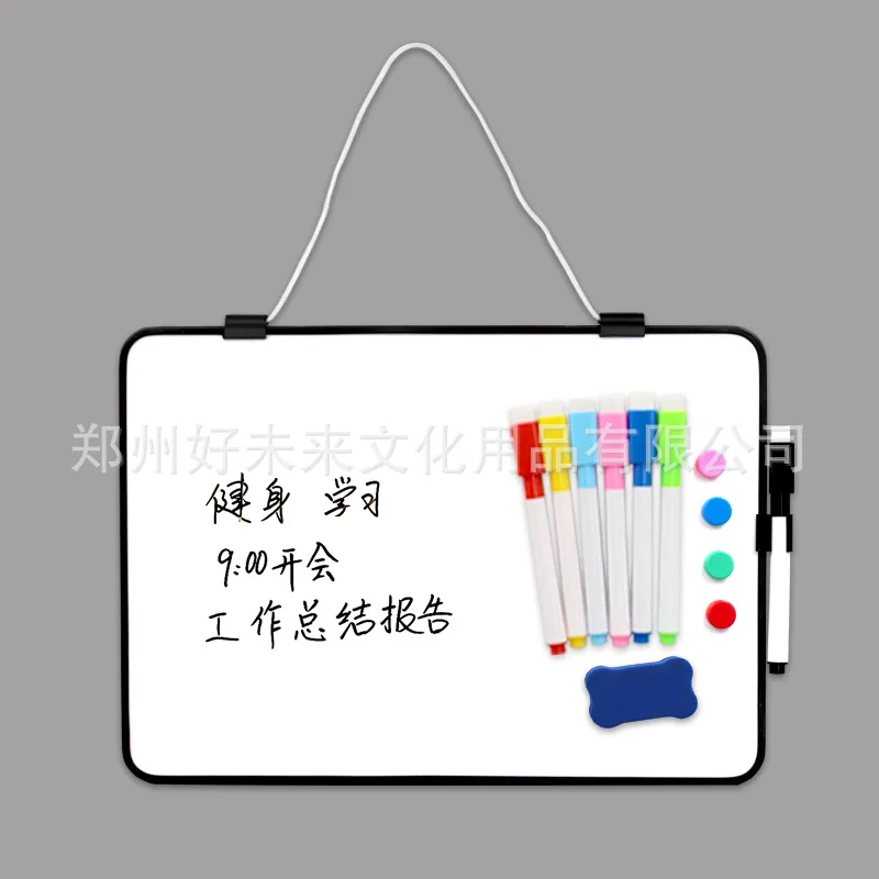 Handheld Erasable Magnetic Children's Drawing Board Double-sided Home Note Taking Teaching Tool Display Blackboard Random Colour