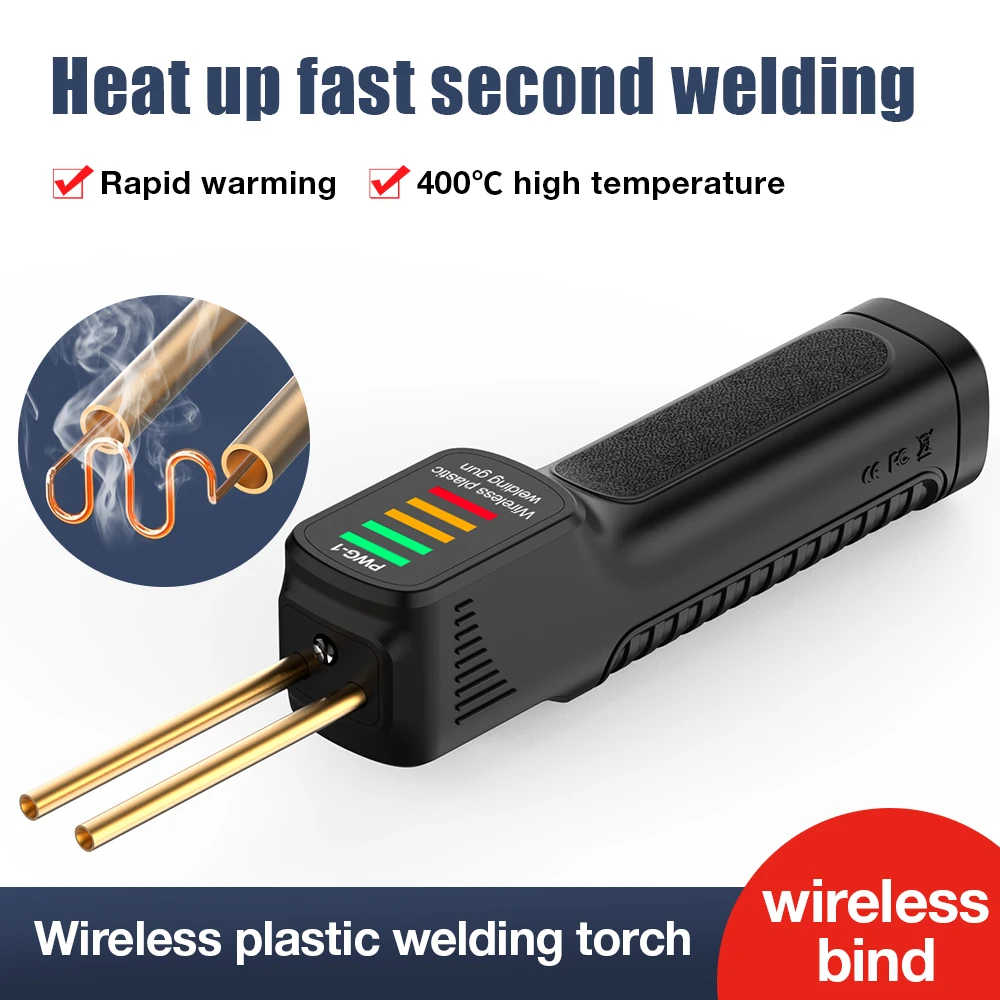 USB Rechargeable Welding Gun Hot Stapler Welder Repair Tool Kits for Car Bumper PWG-1 Handheld Wireless Plastic Welding Machine