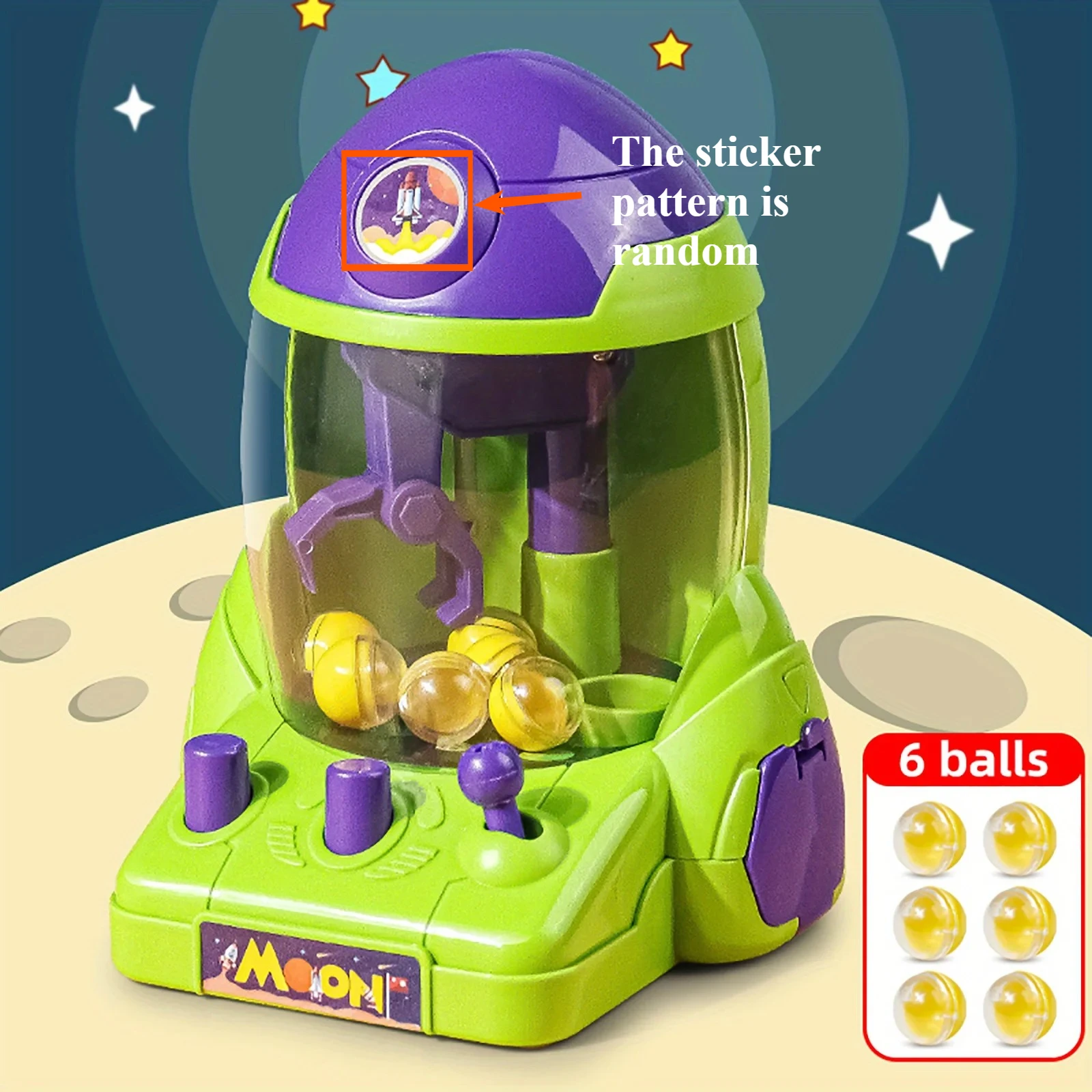 Space Rocket Crawler, Ball Pincer, Egg Twister - Use this toy as a Halloween/Christmas gift to win prizes!