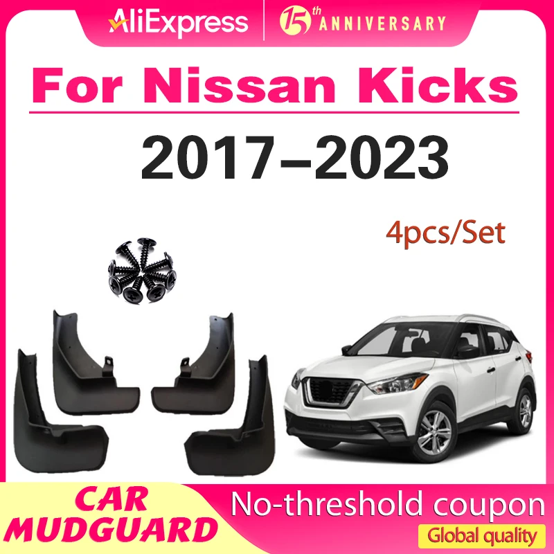 

Car Splash Guard Mud Flap Dirtboard Fender for Nissan Kicks 2017-2023 Mudguards Accessories