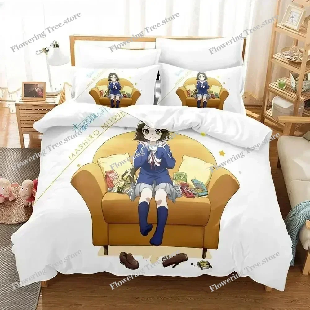 Engaged to the Unidentified Anime Bedding Set Pillowcases Single Full Queen King For Girl Kids Anime Bedding Set Duvet Covers029