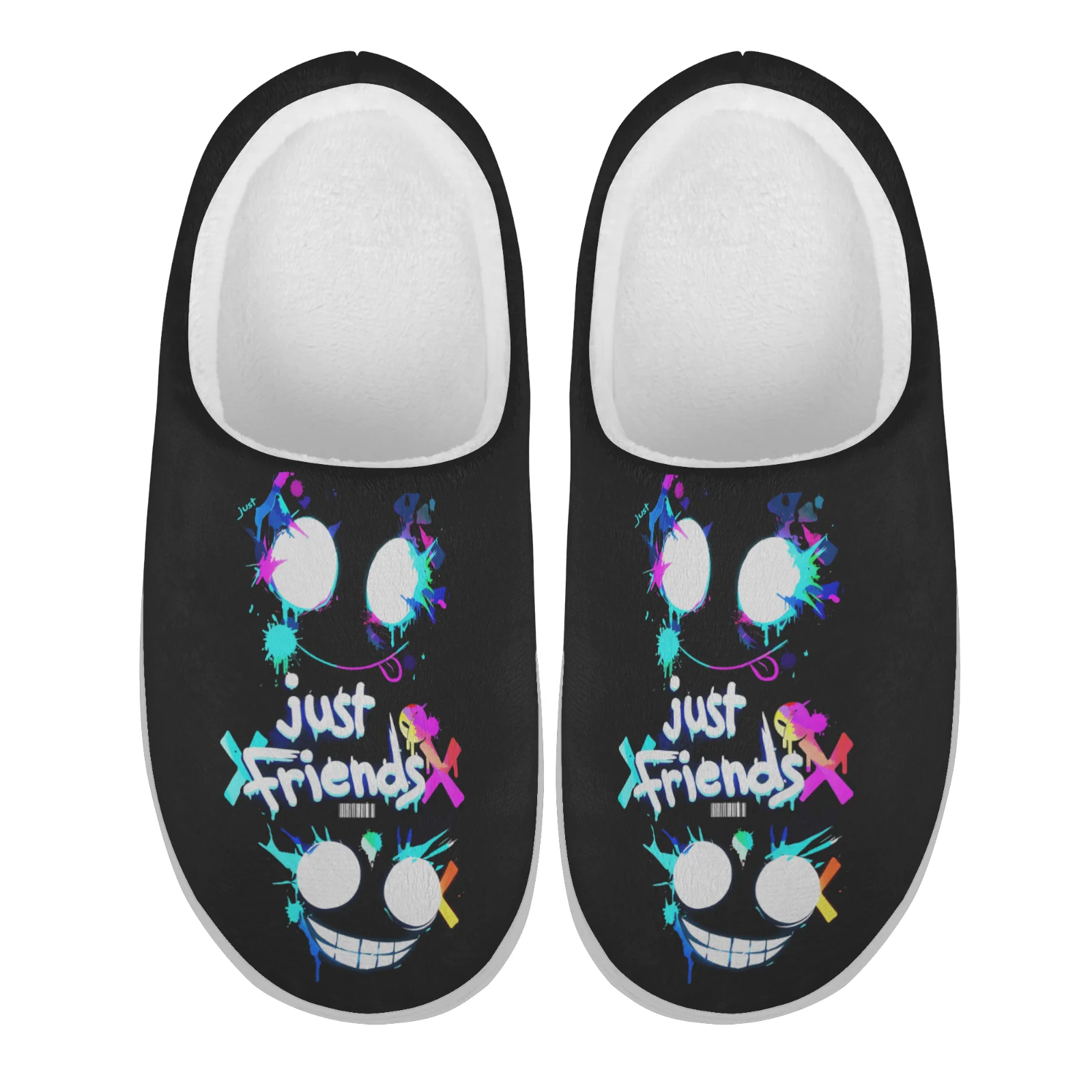 

Custom Shoes Just Friends Funny Prints Home Cotton Slippers High Quality Plush Casual Keep Warm Shoes Thermal Slipper