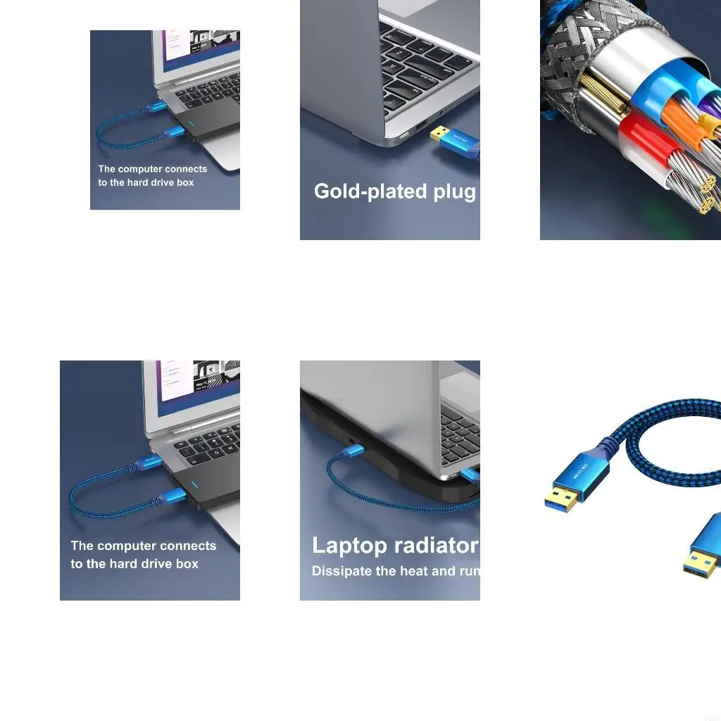 95AF طول متعددة USB ذكور إلى سلك الكابل الذكري 5 جيجابت في الثانية سرعة نقل البيانات