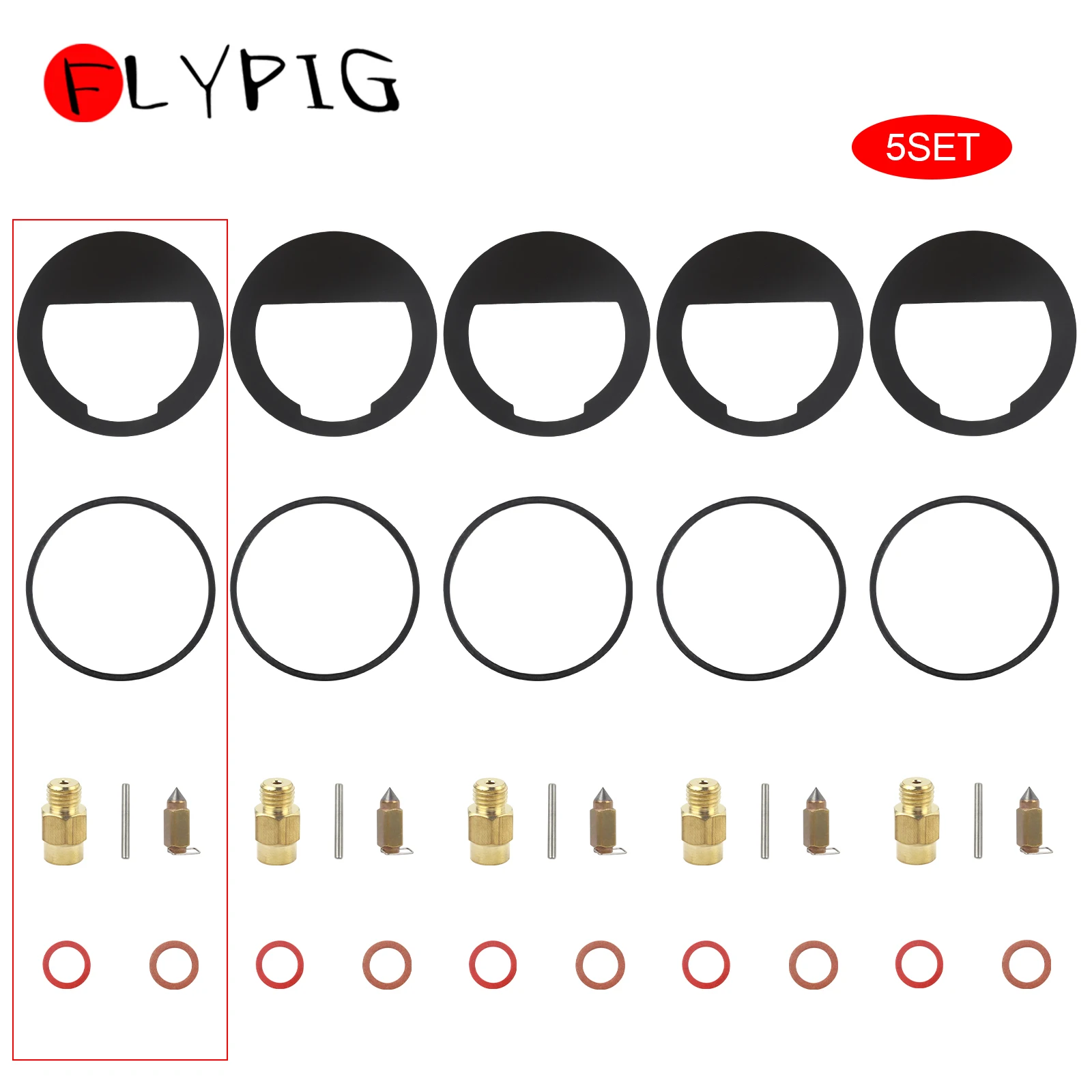 

Комплект для восстановления карбюратора для двигателей Kohler K482, K532, K341, K321, K301, K241, K191, K-серии (номера деталей: 2575701-S, 25 757 01-S, 2575701)
