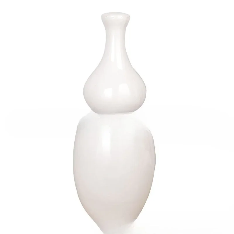 Medium and high temperature color glaze yellow blue white gourd shaped ceramic table lamp base