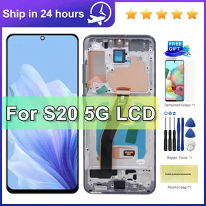 Bilashmart TFT Quality Samsung S20 5G LCD Display Touch Screen with Frame Samsung S20 5G G981F G981F/DS G981B/DS Display