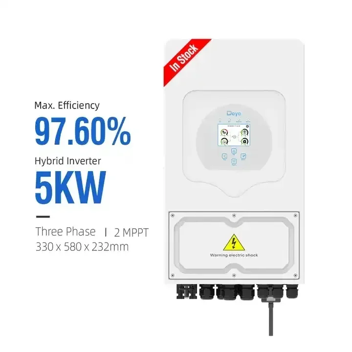 In Stock Solar Inverter Deye Hybrid SUN-8K-SG01LP1 5KW 8KW MPPT Integrated Inverter Home Used