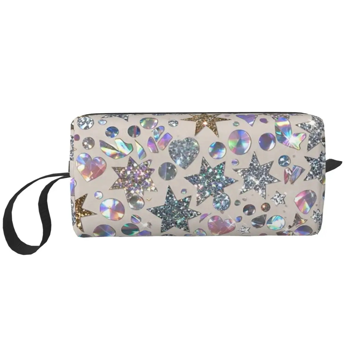 Federmäppchen mit Regenbogen-Stern-Paillettenmuster für Kinder, Geschenke, Stiftbox, Bleistiftbeutel, Schreibwaren, Reise-Kosmetiktasche für Damen