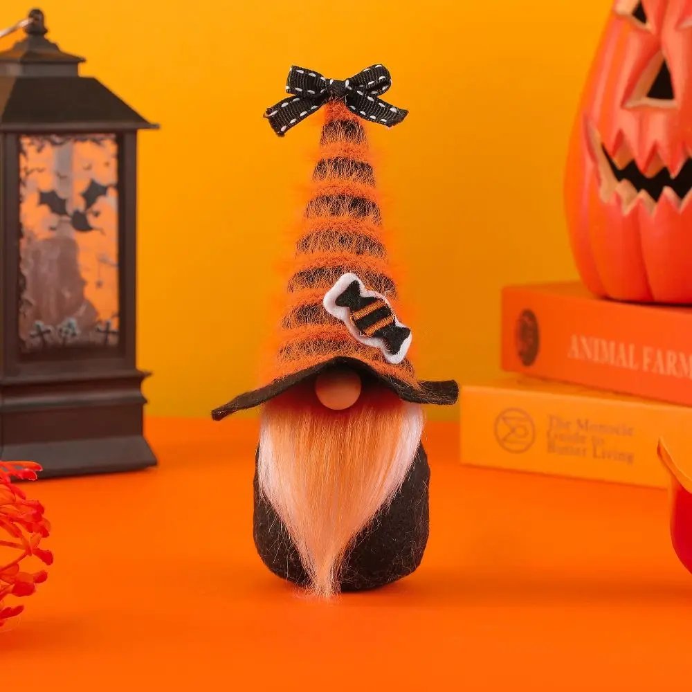 Cartoon Lucky Halloween Gnome Ornament accattivante spettrale senza volto vecchio unico vecchio Figurine balcone