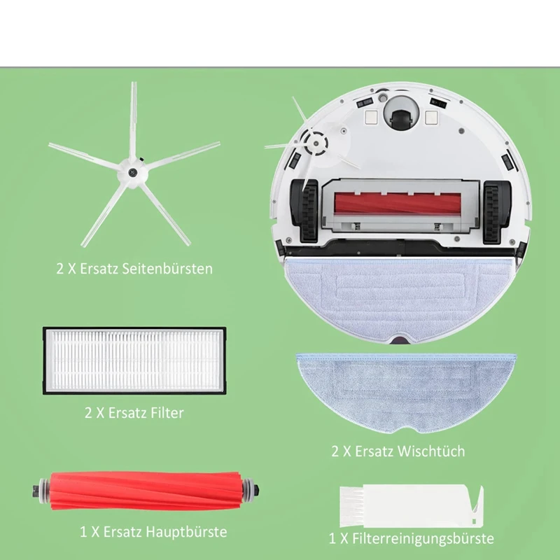 Szczotka główna szczotki boczne filtry HEPA akcesoria zamienne dla Roborock S7 T7S zrobotyzowane akcesoria próżniowe