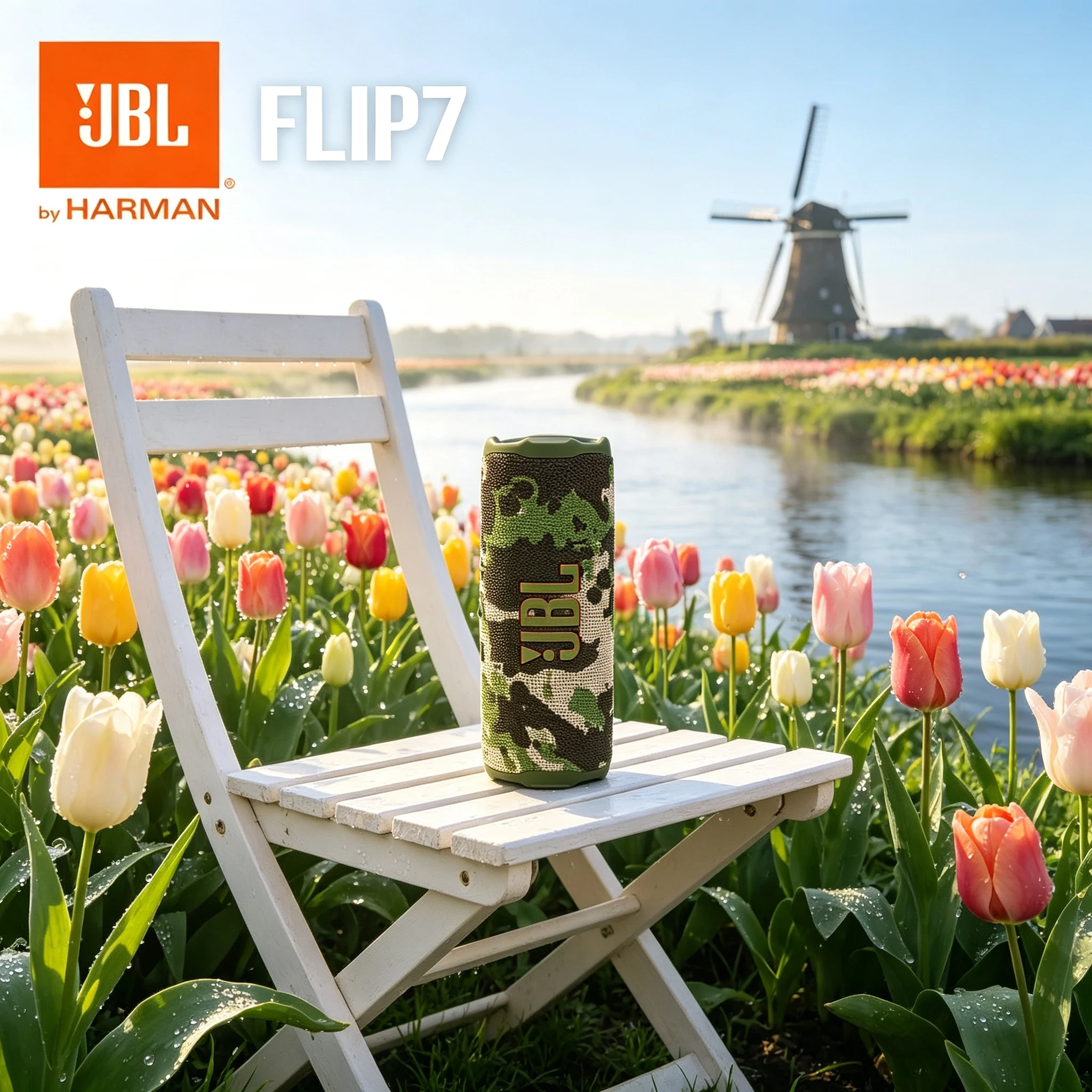 JBL FLIP7 Portable Stereo Bluetooth Speaker IP68 Waterproof Wireless Loudspeaker Outdoor Adventure Camping Beach Trip