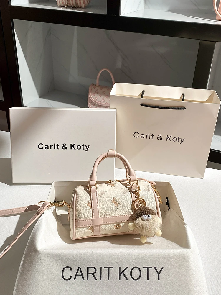 

2025Popular and Luxury Pillow Bag with Charming Embroidery Printing Women Stylish and Versatile Shoulder Crossbody Bag